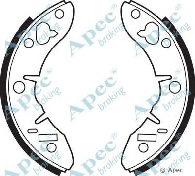 APEC BRAKING shu142 -  Комплект тормозных колодок
